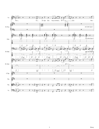 Pink Floyd - money - sheet music preview #7 of 29