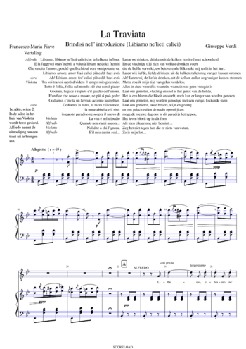 Giuseppe Verdi - La Traviata - sheet music preview #0 of 14