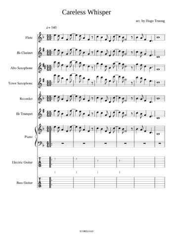 George Michael - Careless Whisper - sheet music preview #0 of 2