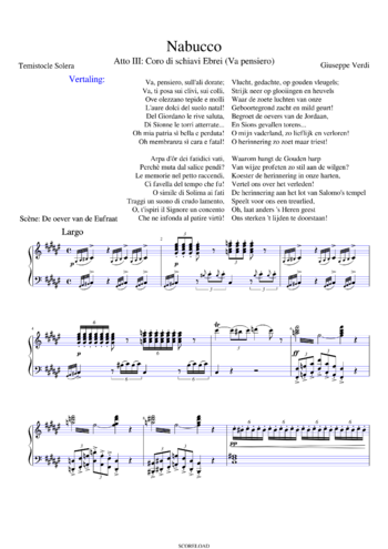 Giuseppe Verdi - Nabucco - sheet music preview #0 of 13