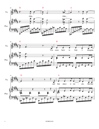 Avril Lavigne - let me go - sheet music preview #3 of 13
