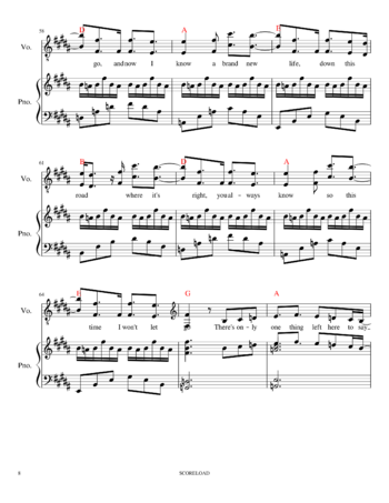 Avril Lavigne - let me go - sheet music preview #7 of 13