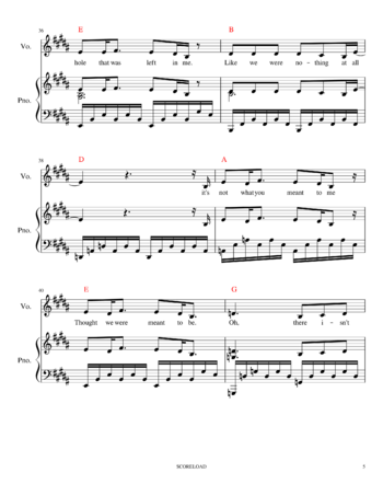 Avril Lavigne - let me go - sheet music preview #4 of 13
