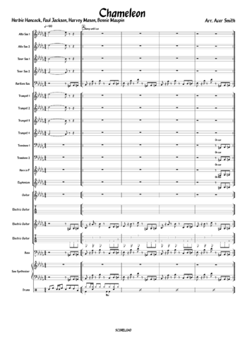 Herbie Hancock - Chameleon - sheet music preview #0 of 12