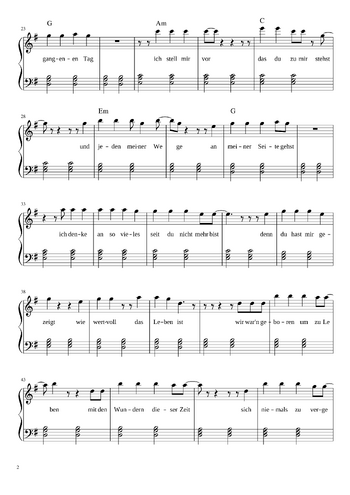 Unheilig - geboren um zu leben - sheet music preview #1 of 3