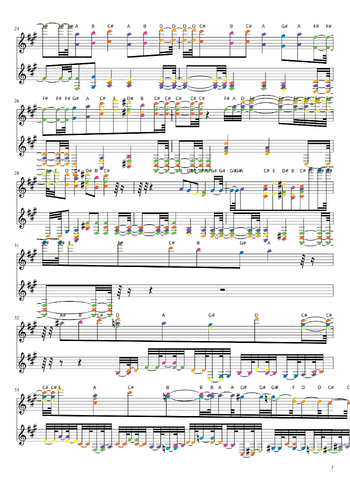 Misc Soundtrack - elfen lied - lilium - sheet music preview #2 of 4