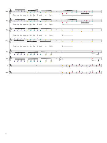 Gotye - somebody that i used to know - sheet music preview #7 of 18