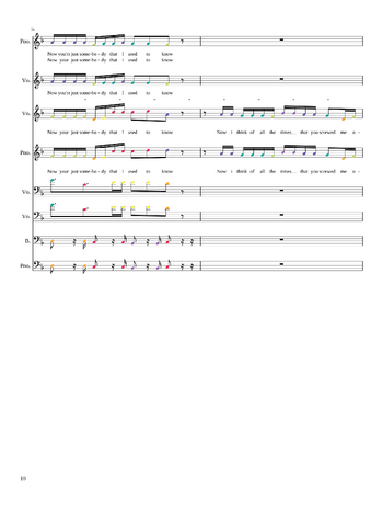 Gotye - somebody that i used to know - sheet music preview #9 of 18