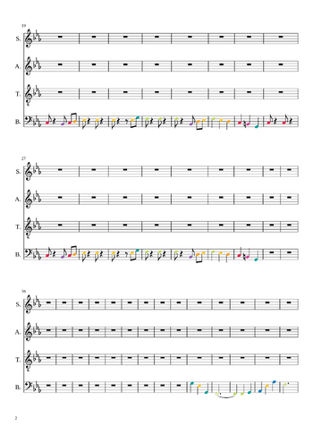 Pentatonix - carol of the bells - sheet music preview #1 of 7