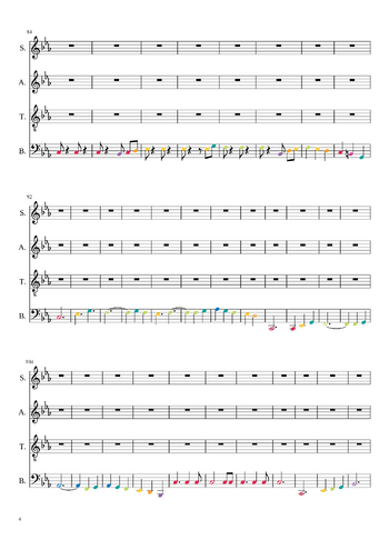 Pentatonix - carol of the bells - sheet music preview #3 of 7