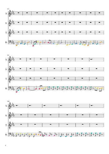 Pentatonix - carol of the bells - sheet music preview #5 of 7