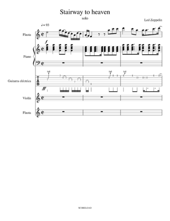 Led Zeppelin - Stairway to Heaven - sheet music preview #0 of 11