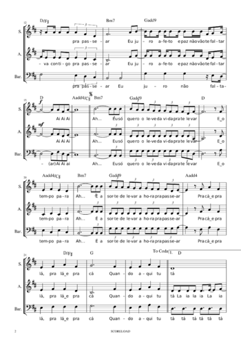 Anavitória - trevo tu - sheet music preview #1 of 4