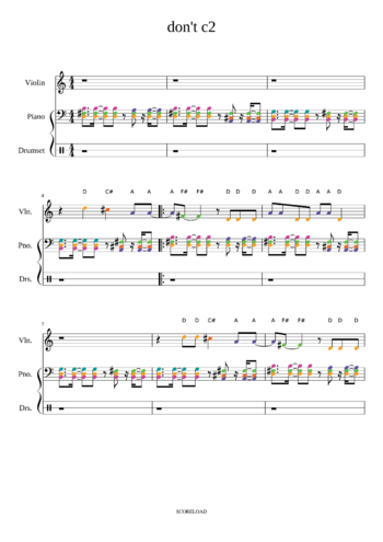 Swedish House Mafia - dont you worry child - sheet music preview #0 of 5