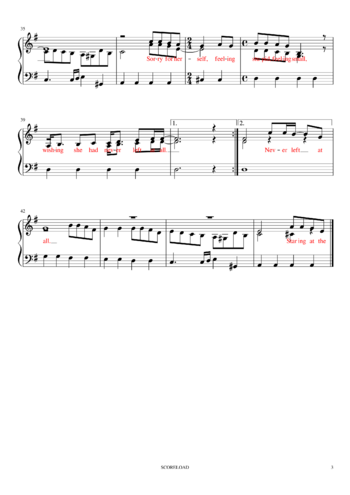 ABBA - one of us - sheet music preview #2 of 3