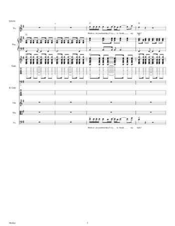 Pink Floyd - mother - sheet music preview #2 of 24