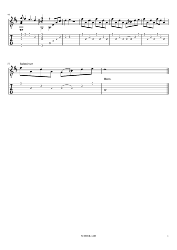 Radiohead - no surprises - sheet music preview #2 of 3