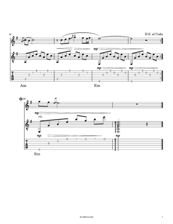 Murat İşbilen - Gülümcan - sheet music preview #2 of 3