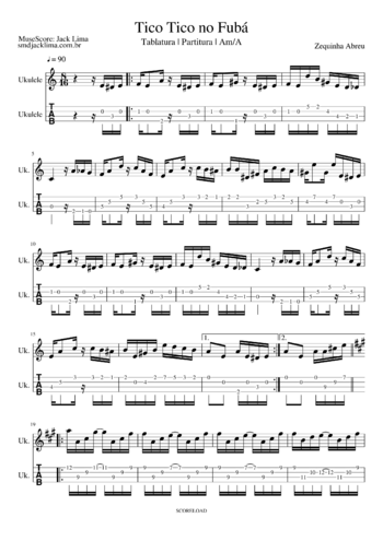 Zequinha de Abreu - Tico-Tico no Fubá - sheet music preview #0 of 4