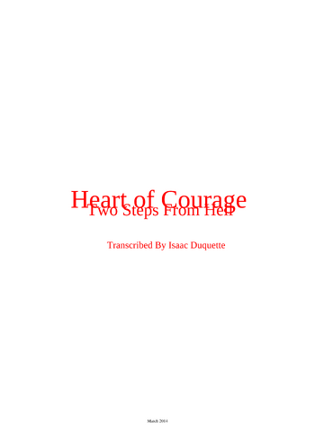 Two Steps From Hell - heart of courage - sheet music preview #0 of 8