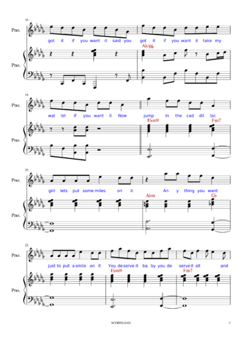 Bruno Mars - That's What I Like - sheet music preview #2 of 5