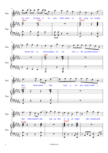 Bruno Mars - That's What I Like - sheet music preview #3 of 5