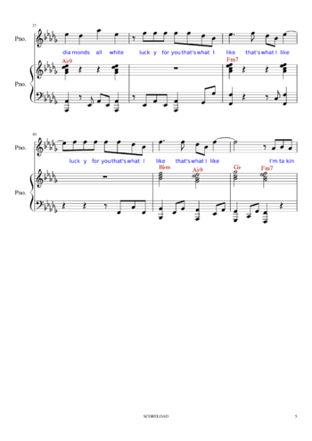 Bruno Mars - That's What I Like - sheet music preview #4 of 5