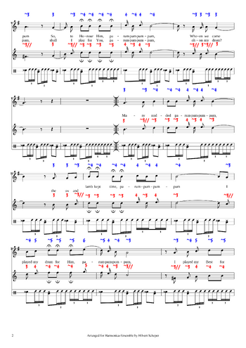 Misc Christmas - little drummer boy - sheet music preview #1 of 3