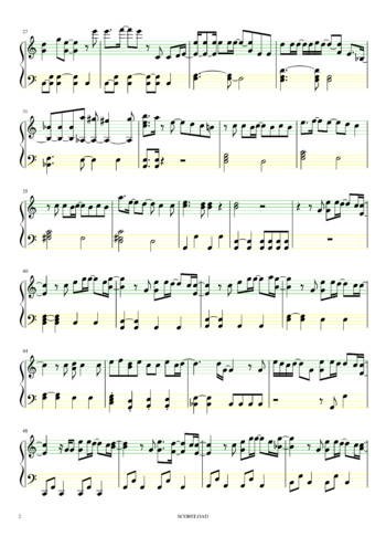 Misc Cartoons - hunter x hunter - reason - sheet music preview #1 of 6