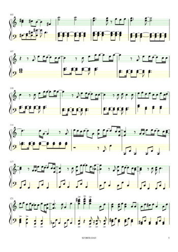 Misc Cartoons - hunter x hunter - reason - sheet music preview #4 of 6