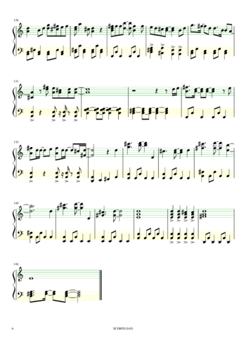 Misc Cartoons - hunter x hunter - reason - sheet music preview #5 of 6