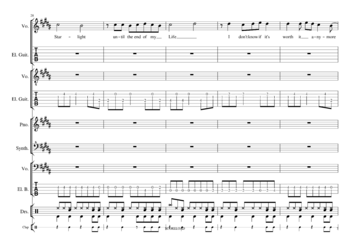 Muse - starlight - sheet music preview #6 of 34