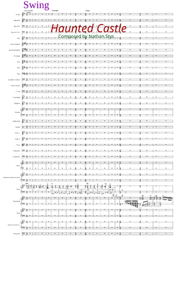 Misc tunes - The Haunted Castle - sheet music preview #0 of 12