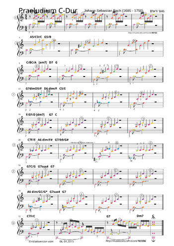 Johann Sebastian Bach - Prelude and Fugue in C major, BWV 846