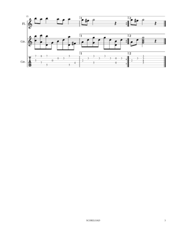 Misc Computer Games - pokemon - pokeflute theme - sheet music preview #2 of 3