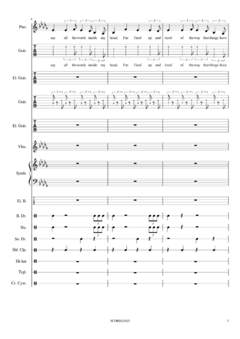 Imagine Dragons - believer - sheet music preview #2 of 37