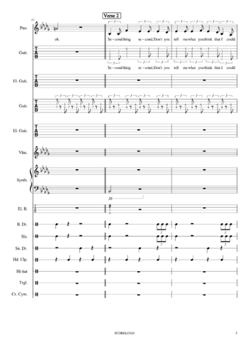 Imagine Dragons - believer - sheet music preview #4 of 37