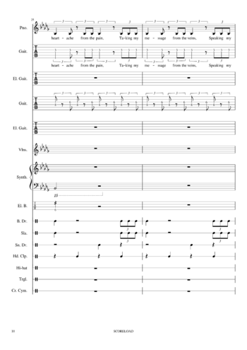 Imagine Dragons - believer - sheet music preview #9 of 37