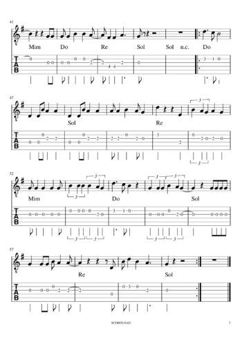 David Rees - de ellos aprendí - sheet music preview #2 of 3