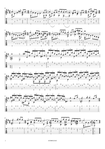 Misc Cartoons - elfen lied - lilium - sheet music preview #1 of 2