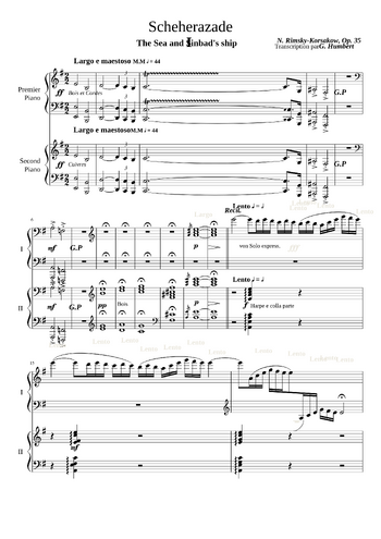 Nikolay Rimsky-Korsakov - Scheherazade, Op.35 - sheet music preview #0 of 31