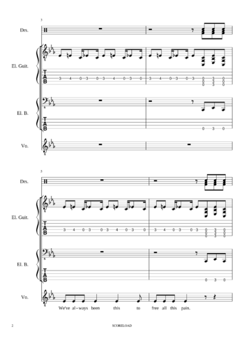 Maximum the Hormone - What's Up, People?! - sheet music preview #1 of 44