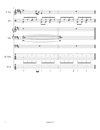 Pink Floyd - us and them - sheet music preview #3 of 4