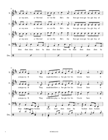 The Andrews Sisters - boogie woogie bugle boy - sheet music preview #3 of 19