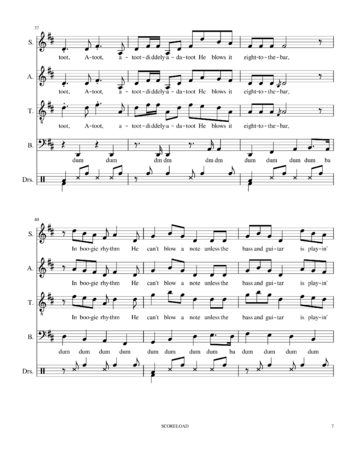 The Andrews Sisters - boogie woogie bugle boy - sheet music preview #6 of 19
