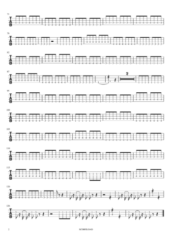 Black Veil Brides - in the end - sheet music preview #1 of 2