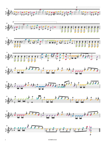 Misc Computer Games - gourmet race theme - sheet music preview #1 of 2