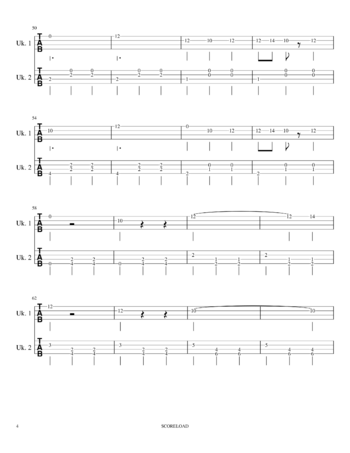 Toby Fox - Fallen Down - sheet music preview #3 of 6