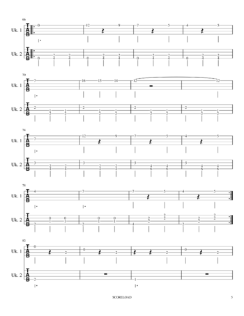 Toby Fox - Fallen Down - sheet music preview #4 of 6