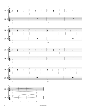 Toby Fox - Fallen Down - sheet music preview #5 of 6